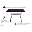 Ver imagem 2 de Kit 3 Mesas Moema 120x70 Preta Base Preta