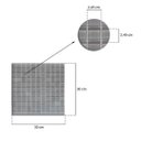 Ver imagem 2 de Pastilha Vidro 070 Cinza Claro (2,5x2,5 Cm) - Linea Vitral