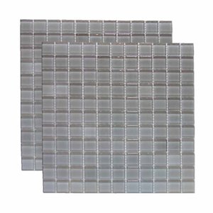 Pastilha Vidro 070 Cinza Claro (2,5x2,5 Cm) - Linea Vitral