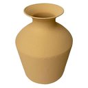 Ver imagem 1 de Vaso Decorativo em Metal Mostarda 29cm