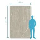 Ver imagem 2 de Revestimento Lastra Mármore Espaçowall Marble Grigio 1220 X 2440 Mm
