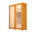 Ver imagem 1 de Guarda Roupa Solteiro Ayla 2 Portas 2 Gavetas com Espelho 100 Mdf Acp Móveis