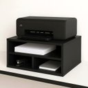 Ver imagem 2 de Suporte para Impressora Prateleira com Divisórias para Mesa:preto