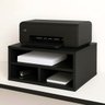Suporte para Impressora Prateleira com Divisórias para Mesa:preto - 2