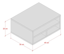Ver imagem 5 de Suporte para Impressora Prateleira com Divisórias para Mesa:preto