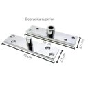 Ver imagem 2 de Dobradiça Pivotante 80Kg - Conjunto 2 Pçs Soprano