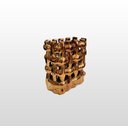Ver imagem 2 de VASO INTRELACADO DOURADO CERAMICA