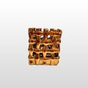 Ver imagem 3 de VASO INTRELACADO DOURADO CERAMICA