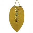 Ver imagem 3 de Painel Folha Macramê Verde Amarela 7 Pedras 2 Un