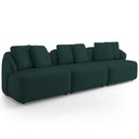 Ver imagem 2 de Sofá 4 Lugares para Sala de Estar Living 288cm Arlo F04 Veludo Verde - Lyam Decor