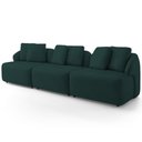 Ver imagem 6 de Sofá 4 Lugares para Sala de Estar Living 288cm Arlo F04 Veludo Verde - Lyam Decor