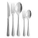 Ver imagem 1 de Faqueiro Inox 30 Peças Class Prateado C/ Faca Churrasco