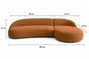 Ver imagem 3 de Sofá Luxuoso Sala de Estar Modular 290cm Aiko