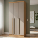 Ver imagem 1 de Guarda-Roupa Modulado 3 Portas e 2 Gavetas Infinity Marrom/Cedro/Duna Line