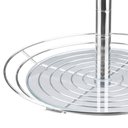 Ver imagem 5 de Fruteira Dupla de Mesa Bancada Aramada com Vidro Redonda Masutti 2 Andares Suporte para Frutas