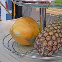 Ver imagem 6 de Fruteira Dupla de Mesa Bancada Aramada com Vidro Redonda Masutti 2 Andares Suporte para Frutas
