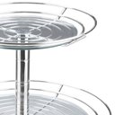 Ver imagem 7 de Fruteira Dupla de Mesa Bancada Aramada com Vidro Redonda Masutti 2 Andares Suporte para Frutas