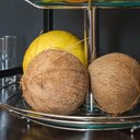 Ver mais imagens de Fruteira Dupla de Mesa Bancada Aramada com Vidro Redonda Masutti 2 Andares Suporte para Frutas
