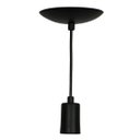 Ver imagem 3 de Kit 4 Lustre Pendente Tubo Cilindro Alumínio Preto Fio 120cm