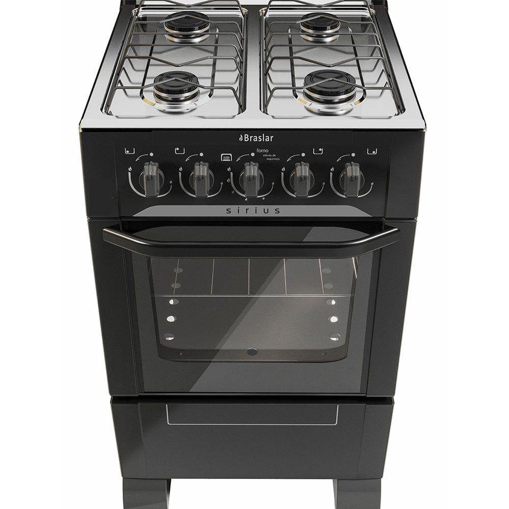 Fogão 4 Bocas Mesa de Inox Sírius Acendimento Manual Bivolt - 6
