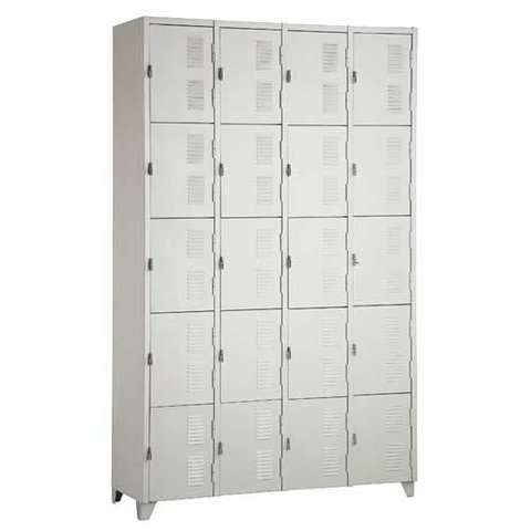 Armário Roupeiro De Aço Vestiário Academia 20 Portas Locker Cinza