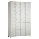 Ver imagem 1 de Armário Roupeiro De Aço Vestiário Academia 20 Portas Locker Cinza