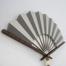 Adorno Leque Decorativo de Parede Cinza Madeira Acrílico - 4