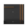 Painel Suspenso Para TV Até 32" Light Prado - Preto / Freijó - 2