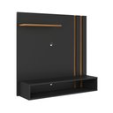 Ver imagem 3 de Painel Suspenso Para TV Até 32" Light Prado - Preto / Freijó