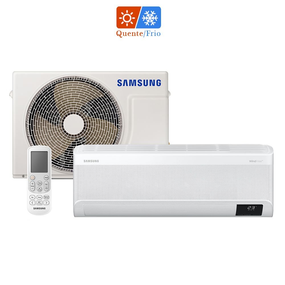 Ar Condicionado Split Inverter Samsung WindFree Connect 12000 BTUs Quente/Frio 220V  AR12BSEAAWKXAZ - 15