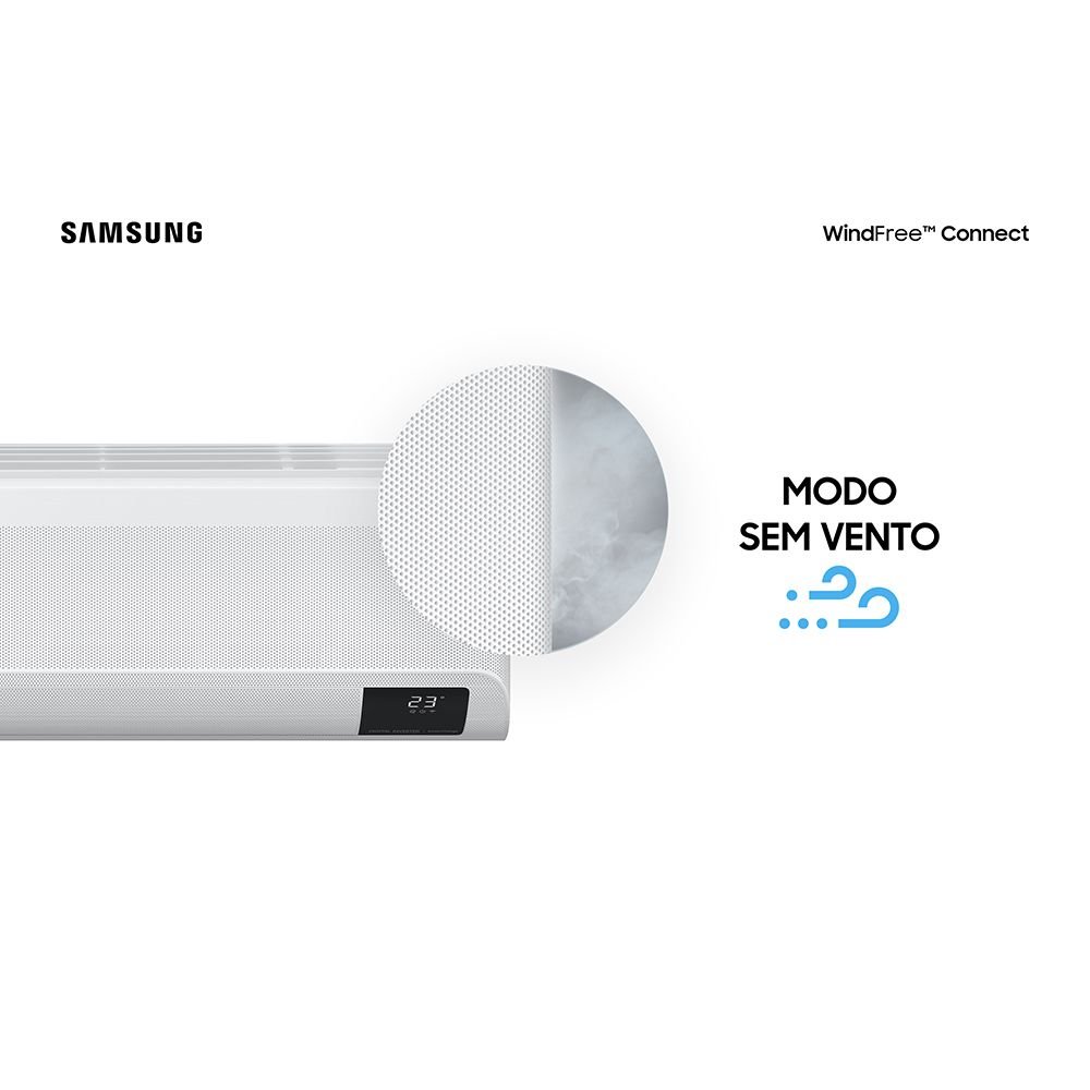 Ar Condicionado Split Inverter Samsung WindFree Connect 12000 BTUs Quente/Frio 220V  AR12BSEAAWKXAZ - 7