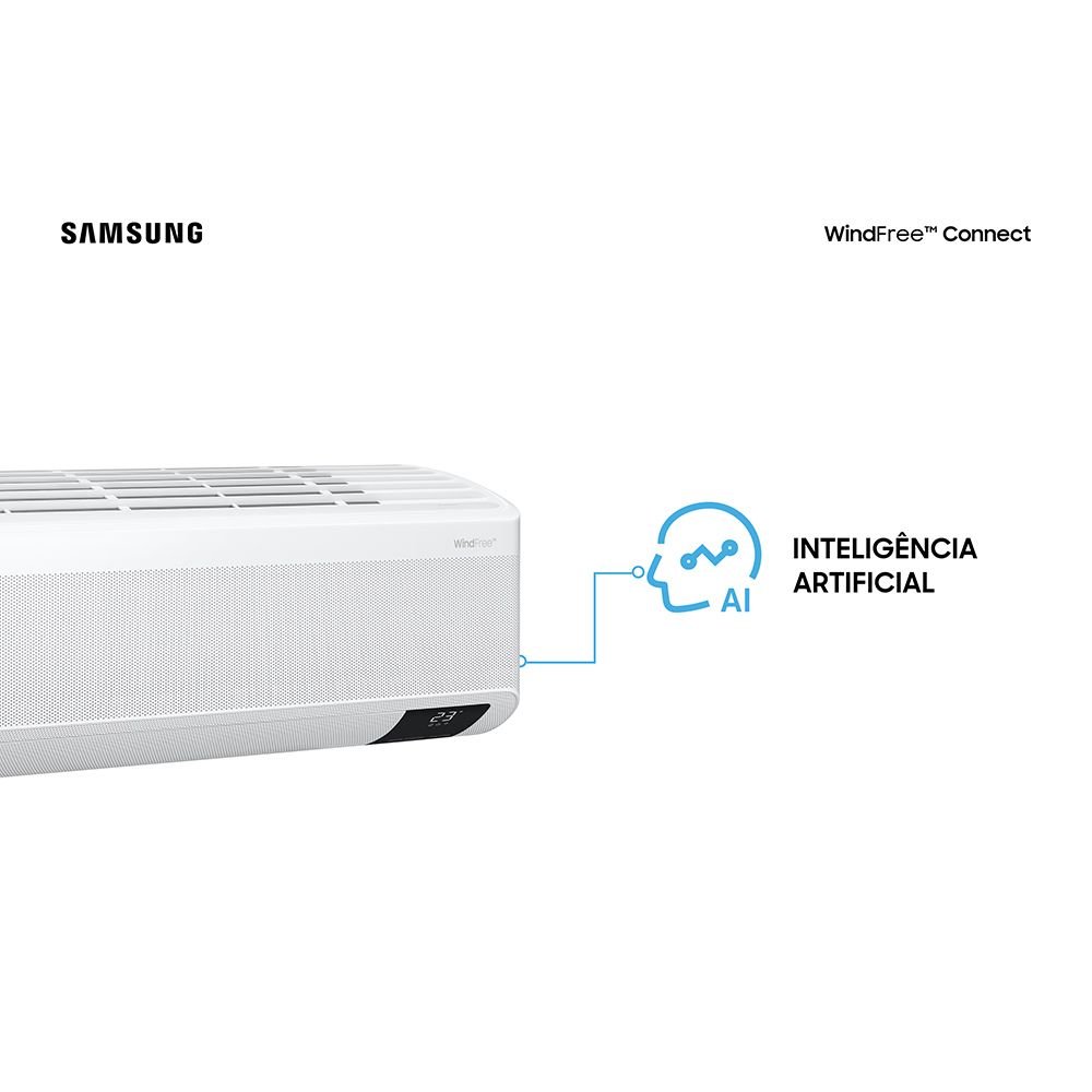 Ar Condicionado Split Inverter Samsung WindFree Connect 12000 BTUs Quente/Frio 220V  AR12BSEAAWKXAZ - 10