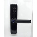 Ver imagem 1 de Fechadura Eletrônica Digital Biométrica Beluni New Black Tuya Smart Wifi 422