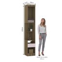 Ver imagem 2 de Mesa de Cabeceira Alta 38cm 1 Porta 1 Gaveta Paris Luciane
