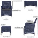 Ver imagem 2 de 2 Poltronas e 1 Mesa Igapó em Alumínio Pintura Fendi Corda Náutica Estofado 11