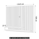 Ver imagem 4 de Painel Tv 55 Pol 134cm Ripado David D04 Cedro/bali - Mpozenato