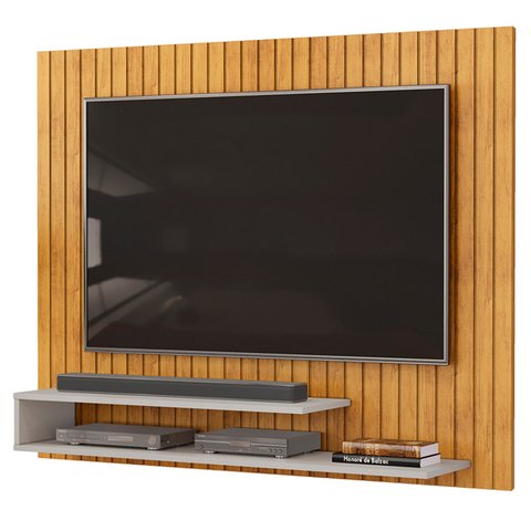 Painel Tv 55 Pol 134cm Ripado David D04 Cedro/bali - Mpozenato