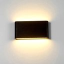 Ver imagem 1 de Arandela Led Cob 8w 2 Fachos Preta 3000k Ip66 Bivolt