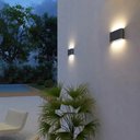 Ver imagem 5 de Arandela Led Cob 8w 2 Fachos Preta 3000k Ip66 Bivolt