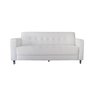 Sofá Jade 3 Lugares Corino Branco - Dominic Decor Dominic Decro - 1