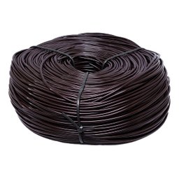 Fio Plástico Cordão Marrom Espaguete Enrola Cadeira Rolo 1kg - 1