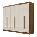 Ver imagem 2 de Guarda Roupa Casal Zeus 6 Portas 7 Gavetas em MDF Dobradiça Slow Móveis D Doro