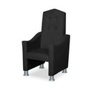 Ver imagem 5 de Mini Cadeira Poltrona Infantil Troninho Decorativa Suede Preto