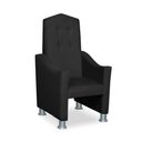 Ver imagem 4 de Mini Cadeira Poltrona Infantil Troninho Decorativa Suede Preto