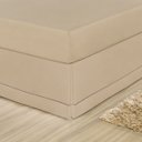 Ver imagem 2 de Saia para Cama Box Casal Ponto Palito Percal Algodão:Caqui