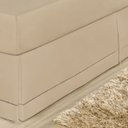 Ver imagem 1 de Saia para Cama Box Casal Ponto Palito Percal Algodão:Caqui