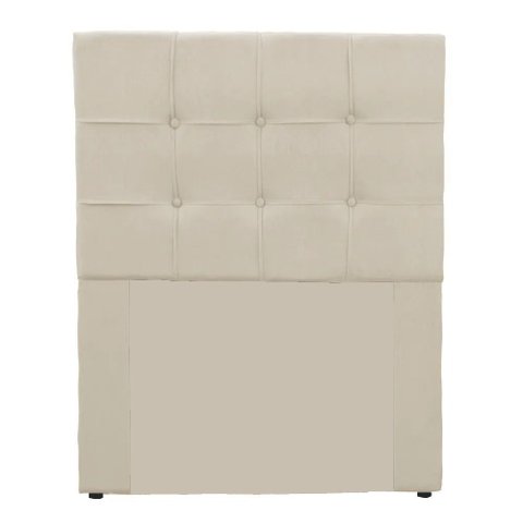 Cabeceira Box Shop Clean Solteiro 90cm Em Couro Sintético Bege