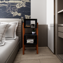 Ver imagem 1 de Nicho 2 Andares Decorativo Cabeceira Mesa Preto