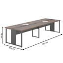 Ver imagem 2 de Mesa de Reunião Milan para Sala 6 Lugares Freijó Preto