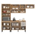 Ver imagem 3 de Armario de Cozinha Firenze com 10 Portas e 2 Gavetas Amendola/nude Prime Tx